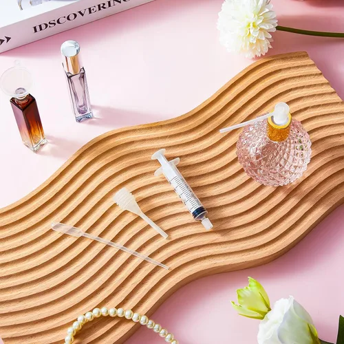 Miniatura 7 de Geiserailie Kit de 25 piezas de bomba de recarga de perfume, dispensador de perfume, incluye embudos, bombas dispensadoras, jeringas, goteros