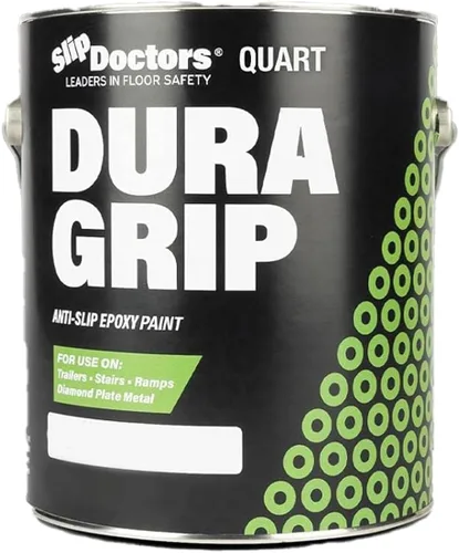 Miniatura 8 de Pintura antideslizante Dura Grip para hormigón, madera, baldosas y metal – Recubrimiento antideslizante para suelo, tarimas y rampas – 1 cuarto
