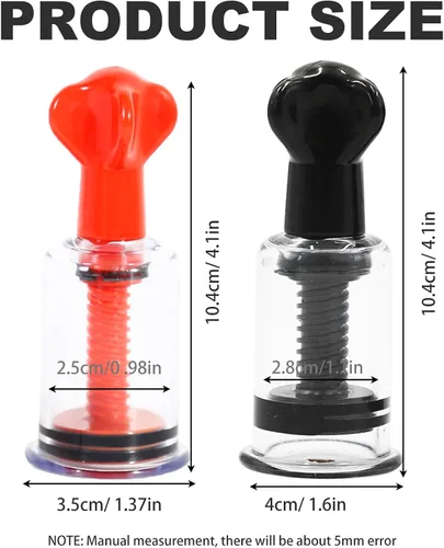 Miniatura 3 de 4 correctores de pezón de gran tamaño para pezones invertidos, planos y tímidos, con ventosa ajustable para pezones para madres lactantes, madres