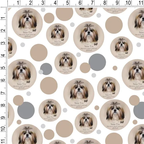 Miniatura 2 de GRAPHICS & MORE Rollo de papel de regalo Shih Tzu Dog Breed