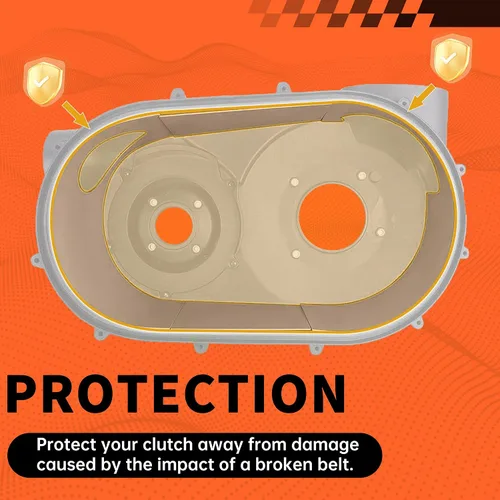 Miniatura 7 de ECOTRIC Protector de cinturón X3 compatible con Can-Am Maverick X3 2017-2023, protector de cinturón de protección interior, cubierta de embrague