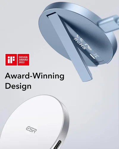 Miniatura 2 de ESR para cargador Magsafe con soporte, cargador inalámbrico para iPhone, almohadilla de carga para iPhone 17/16/15/14/13/12, AirPods 4/3/Pro/Pro 2