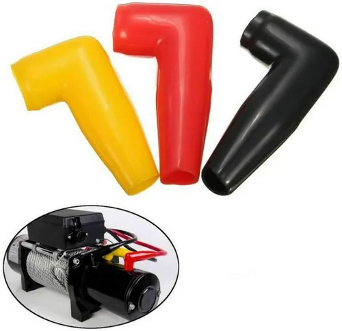Miniatura 5 de 6 unids protector eléctrico cabrestante motor cable terminal arranque batería terminal cubierta de protección de PVC cubiertas aislantes