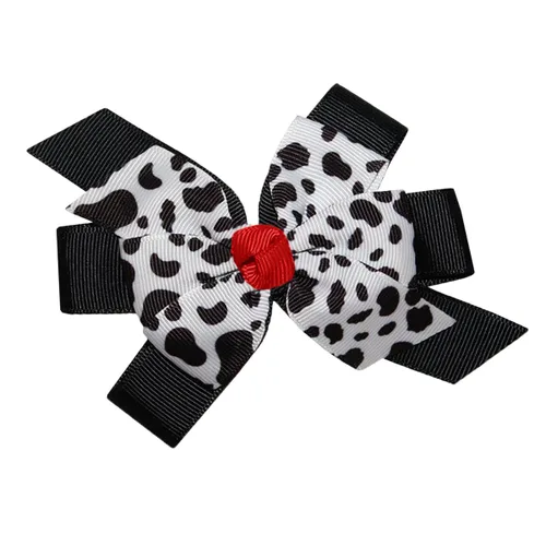Miniatura 4 de WD2U - Clip de cocodrilo con diseño de vaca Holstein Moo para niñas