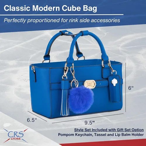 Miniatura 62 de CRS Cross Rink Side Tote. Ice Skating Accessory Bag-Figure Skating, Roller, Inline Skaters, Dance, Cheer.Organizes Guards Water Bottle Phone