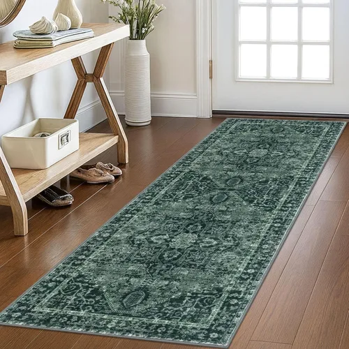 Miniatura 107 de KOZYFLY Alfombra Pequeña de Área 2x3 Pies Alfombras para Entrada Lavable Boho Alfombra de Entrada Antideslizante Tapete de Puerta Interior Entrada