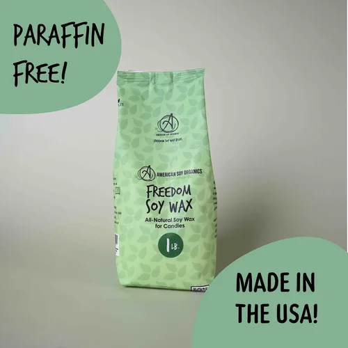 Miniatura 6 de American Soy Organics - Cuentas de cera de soja Freedom de 1 libra para hacer velas - Cuentas de cera para microondas - Suministros prémium