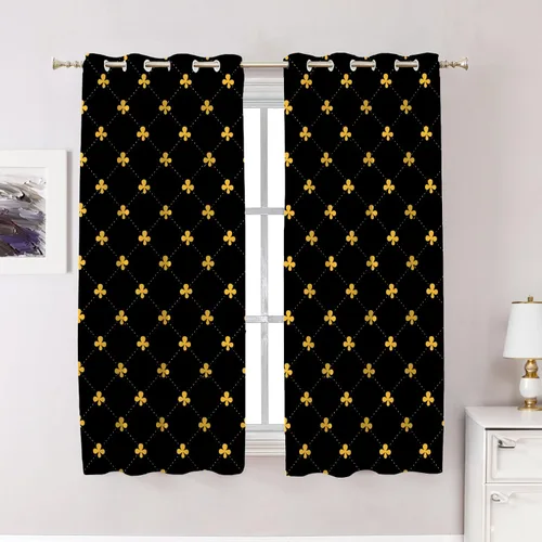 Miniatura 152 de Cortinas opacas de poliéster multicapa para cafetería, con diseño de diamantes, 2 unidades, 26 x 24 pulgadas