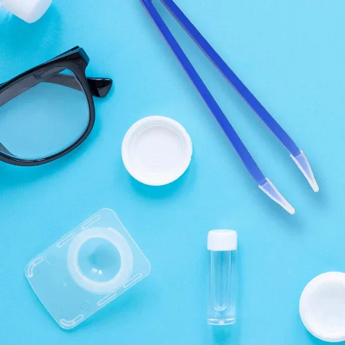 Miniatura 9 de Pinzas para quitar y insertar lentes de contacto suaves - Color verde para quitar e insertar lentes de contacto Verde con puntas de silicona suave