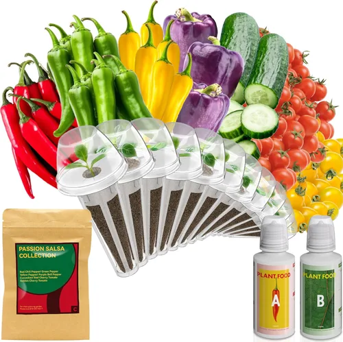 Miniatura 8 de Kit de semillas de frutas Inbloom para AeroGarden, Ahopegarden, GARDENCUBE, MUFGA, sistema de cultivo hidropónico iDoo, 7 cápsulas