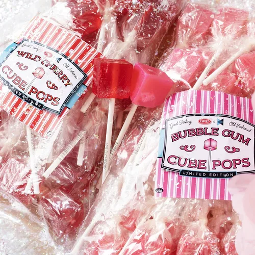 Miniatura 5 de Chupetas de Caramelo Duro en Cubo: Paquete de Chupetas con Sabor Envueltas Individualmente por Espeez - Paletas Cuadradas de Fiesta Estilo Antiguo