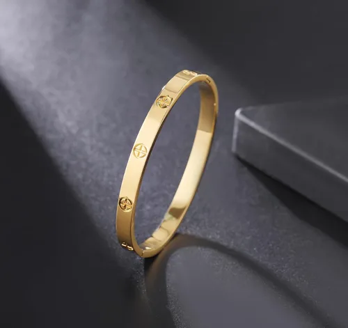 Miniatura 19 de Regalo de Navidad MVCOLEDY Jewelry - Pulsera chapada en oro o blanco con piedra de corazón de acero inoxidable con cristal para mujer