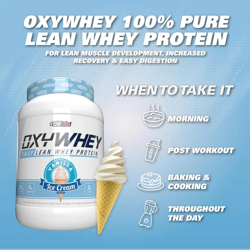Miniatura 6 de EHP Labs OxyWhey - Aislado de proteína de suero de leche, 25g de alto contenido en proteínas, bajo en carbohidratos, reemplazo de comida sin azúcar
