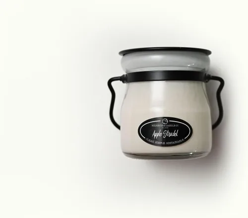 Miniatura 3 de Milkhouse Candle Company Apple Strudel - Vela de soja – Canela Manzana Aroma de vainilla – Tarro de crema de 5 onzas con tapa, más de 35 horas