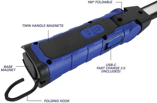 Miniatura 3 de Astro Tools 52SL 500x2 lúmenes Luz LED delgada plegable recargable sin cables de doble cara, 1 unidad