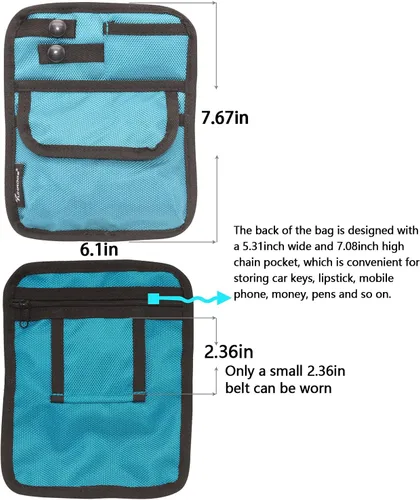 Miniatura 3 de Tuhaoge Bolsa médica, bolsillo para enfermera, kit de médico, bolsa de accesorios de enfermera, bolsa de bolsillo para enfermera, médico, bolsillo
