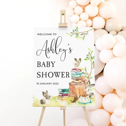 Miniatura 2 de Letrero de bienvenida para baby shower, letrero de bienvenida para baby shower, letrero de bienvenida personalizado para baby shower, letrero