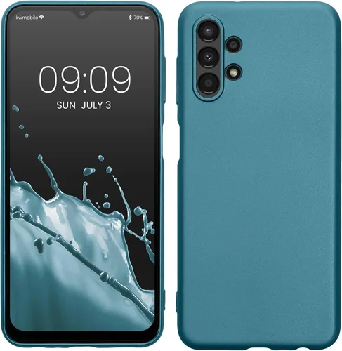 Miniatura 31 de kwmobile Funda compatible con Samsung Galaxy A23 4G / 5G - Funda de silicona TPU metálica suave y delgada - Rojo oscuro metálico