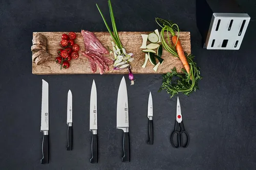 Miniatura 3 de Zwilling J. A. Henckels - Juego de cuchillos de acero inoxidable Plateado/Negro