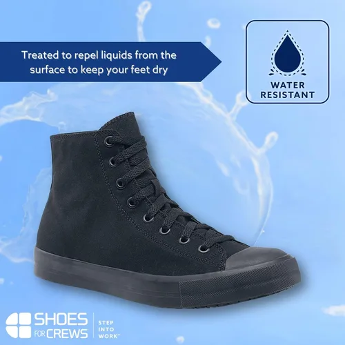 Miniatura 5 de Shoes for Crews Zapatillas de trabajo unisex antideslizantes de caña alta - Zapatos cómodos y resistentes al agua para mujeres y hombres
