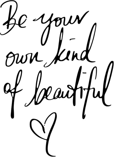 Calcomanías de pared de vinilo inspiradoras, con frase "Be Your Own Kind of Beautiful Quote", decoración del hogar, calcomanías de pared para sala