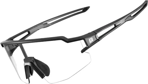Miniatura 15 de ROCKBROS Gafas de sol deportivas fotocromáticas para hombres y mujeres, protección UV para ciclismo Negro rojo