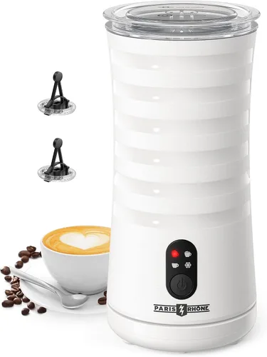 Miniatura 12 de Espumador de leche, vaporizador y espumador de leche 4 en 1 Paris Rhône, calentador de leche de espuma caliente y fría con control de temperatura