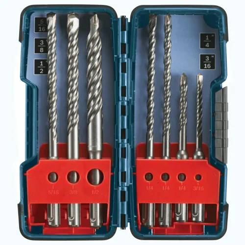 Bosch HCK001 Juego de brocas para martillo rotativo SDS-Plus Bulldog de 7 piezas