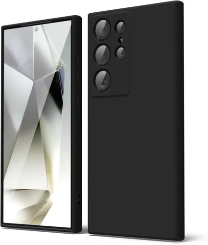 Miniatura 380 de oakxco Funda para teléfono Samsung Galaxy S21 Ultra con agarre de silicona líquida, bonita funda delgada y delgada de goma suave de TPU lisa