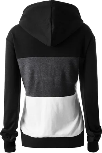 Miniatura 3 de GIVON - Sudadera ligera con capucha, manga larga y bolsillo frontal (XS 4XL) para mujer