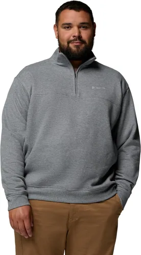 Miniatura 5 de Chaqueta Columbia Hart Mountain II con media cremallera para hombre Gris carbón jaspeado