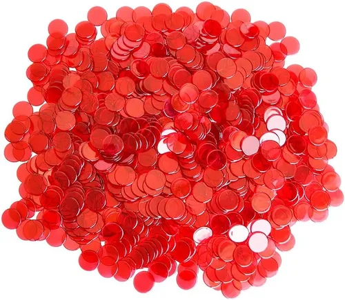 Miniatura 2 de YH Poker 1000 fichas de marcadores de fichas de bingo, discos de plástico, contadores de fichas para juegos de bingo, ideal para fiestas