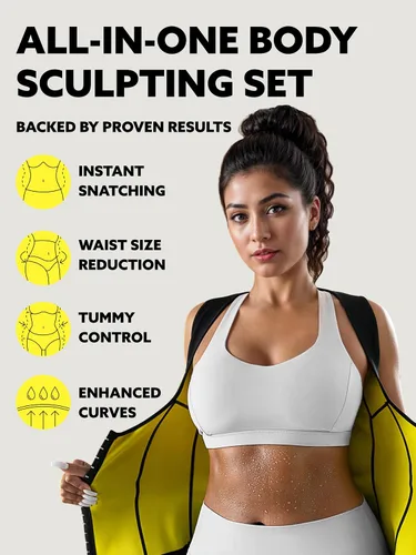 Miniatura 2 de HOT SHAPERS Cami Hot Waist Cincher para mujer, entrenador de compresión y mejora del sudor para adelgazar la cintura y controlar el abdomen