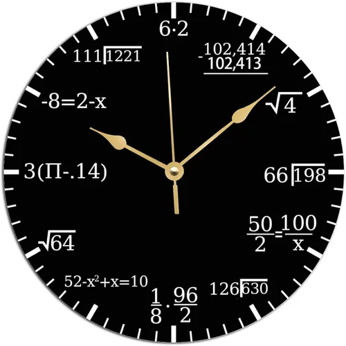 Miniatura 17 de ArogGeld The One of A Kind - Reloj de notas musicales con notas doradas, reloj artístico que no hace tictac, funciona con pilas, relojes decorativos