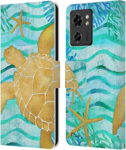Miniatura 11 de Head Case Designs Funda de piel con licencia oficial de Paul Brent Agate Mermaid Coastal para Motorola Moto Edge 40