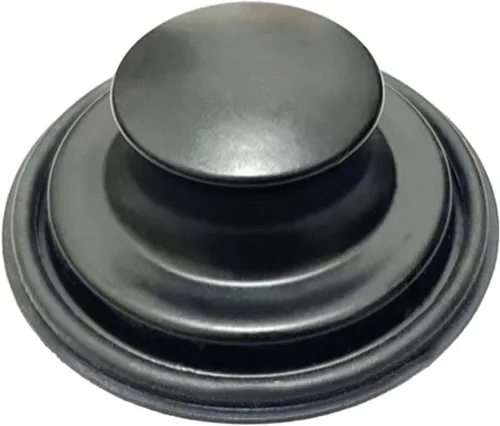 Tapón de fregadero de cocina negro de 3.35 pulgadas para eliminación de basura, tapón de eliminación de basura de acero inoxidable que se adapta a