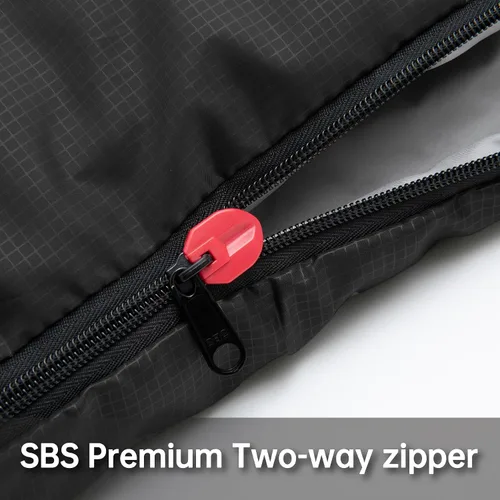 Miniatura 5 de BISINNA Saco de dormir de invierno de 0 grados (480GSM) para adultos, saco de dormir para acampar en clima frío, cómodo, cálido, portátil