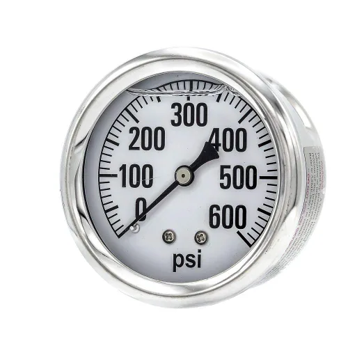 Miniatura 7 de PIC Gauges AG-202L-254G Medidor de presión de 0-200 PSI, dial de 2 1/2", conexión NPT macho de 1/4", montaje trasero central, escala única, relleno