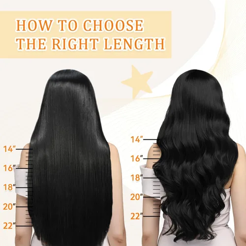Miniatura 6 de Extensiones de cabello humano real #613 con pinzas, 24 pulgadas, 3.53 onzas, 7 unidades, extensiones Remy sin costuras, trama de piel de encaje