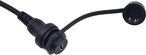 Miniatura 4 de Cable micro USB de 5 pines de montaje empotrado, cable de extensión micro USB macho a hembra para montaje en panel de instrumentos para automóvil