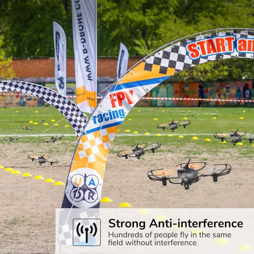 Miniatura 4 de Radiolink F121 FPV Mini RC Drone RTF con cámara para adultos y niños principiantes, cuadricóptero RC cepillado de 4.764 in, 2 baterías con estuche