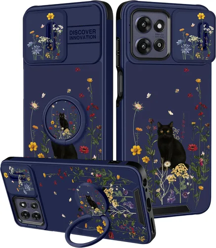 Miniatura 23 de para Moto G 5G 2023 funda - Cubierta de teléfono linda con corazón para mujeres y niñas, diseño único negro con cubierta deslizante para la cámara