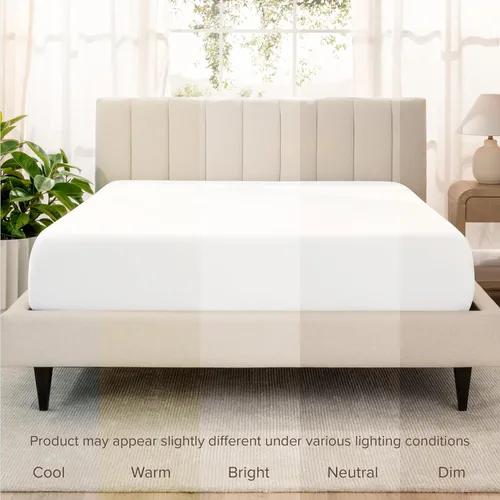 Miniatura 8 de Bare Home Sábana Bajera Ajustable de Satén de Algodón 100% Orgánico - 400 Hilos - Tejido de Satén Suave - Transpirable y Refrescante - Lujo de Hotel