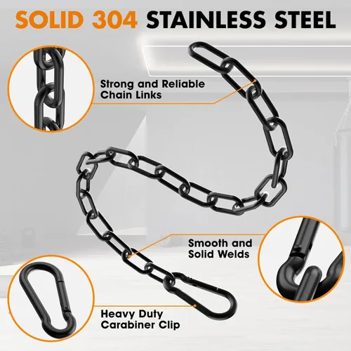 Miniatura 2 de Cadena de extensión de 23.6 pulgadas para equipo de ejercicio, extensión de cadena de fitness para máquina de entrenamiento, accesorio de cadena