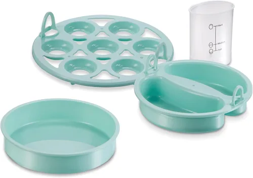 Miniatura 7 de Hamilton Beach - Olla eléctrica para huevos 3 en 1 para huevos duros, huevos escalfados, máquina de tortillas y vaporizador de verduras, para 7 menta