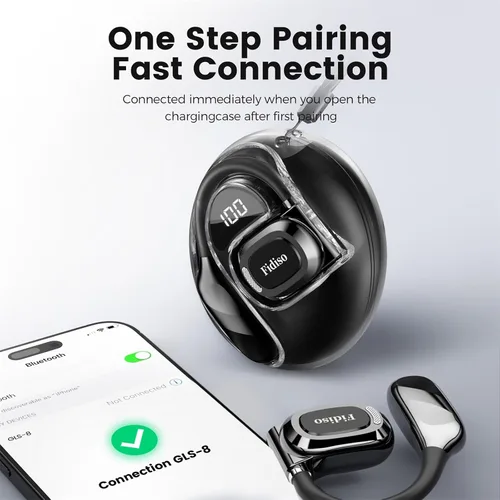 Miniatura 7 de Auriculares sobre la oreja, auriculares Bluetooth 5.4 deportivos con pantalla LED, auriculares inalámbricos Bluetooth de 30 a 40 horas