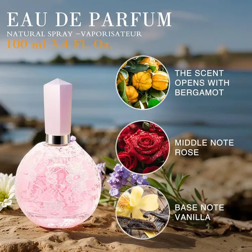 Miniatura 4 de Hybrid & Company Mujer 4 unids Belleza Rosa Cambio París Mujeres Romántico Pour Femme Perfume Natural Spray Fresco Fragancia