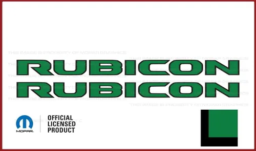 Miniatura 15 de Rubicon Hood - Calcomanía de vinilo para Jeep Rubicon/Gladiator JL/JT (2018-2024) 392 bronce con contorno negro F392BO (juego de 2) FJ5H2
