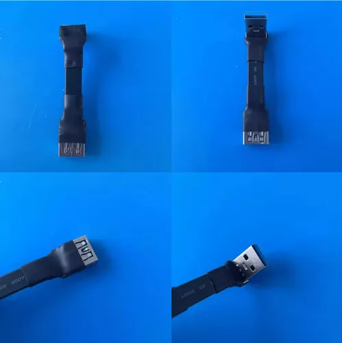 Miniatura 7 de USB 3.0 tipo A macho a USB A hembra extensión cable de cinta plegable 90 FPV delgado plano suave flexible FPC (1.2 in, S2A-S4B)