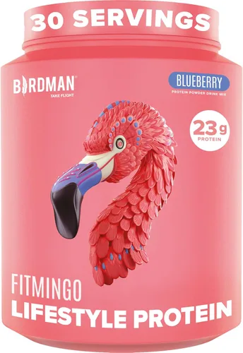 BIRDMAN Fitmingo Proteína vegana en polvo con inositol, potenciadores de colágeno, ácido hialurónico y vitaminas | Bajo en carbohidratos, sin